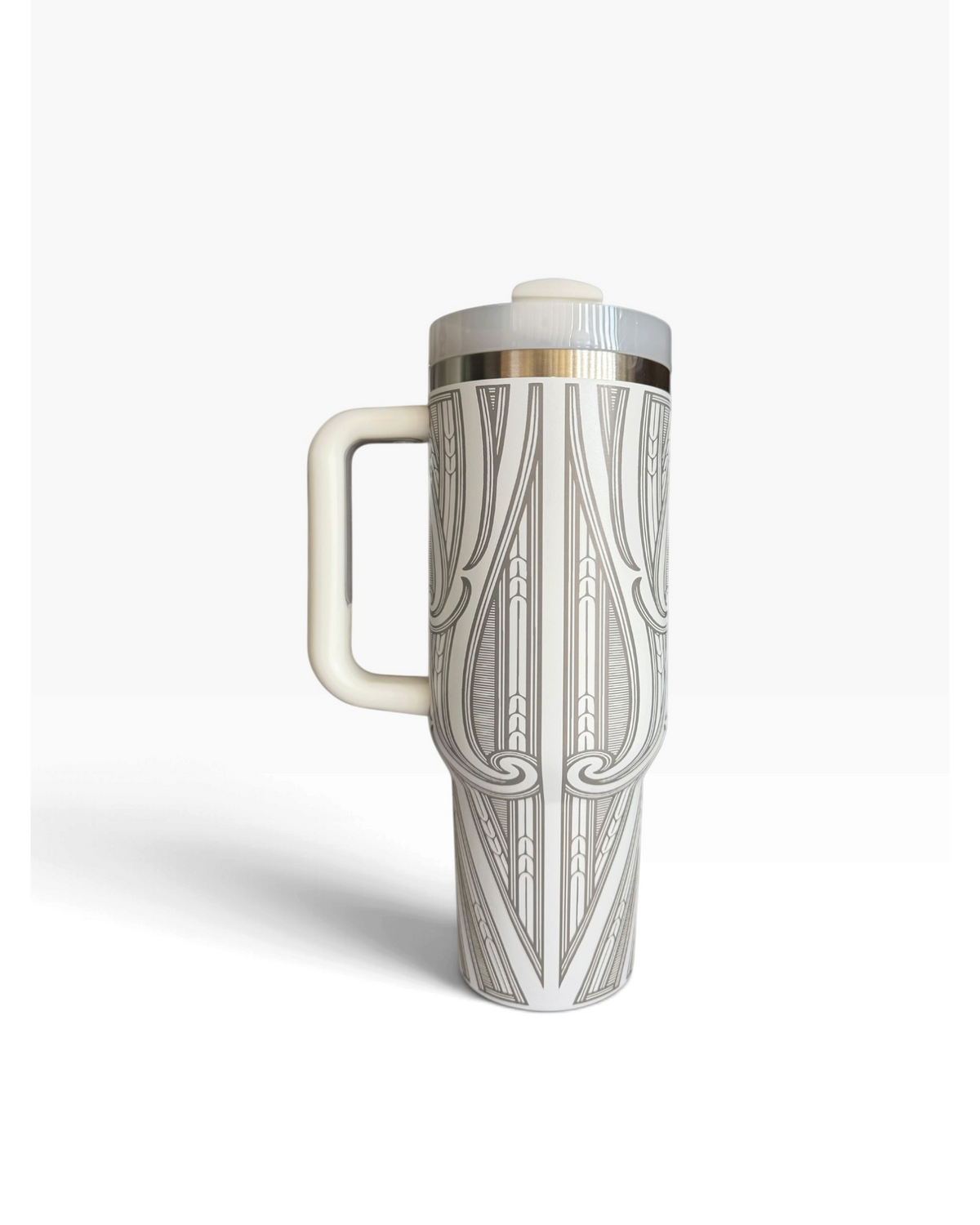 40oz White Tumbler