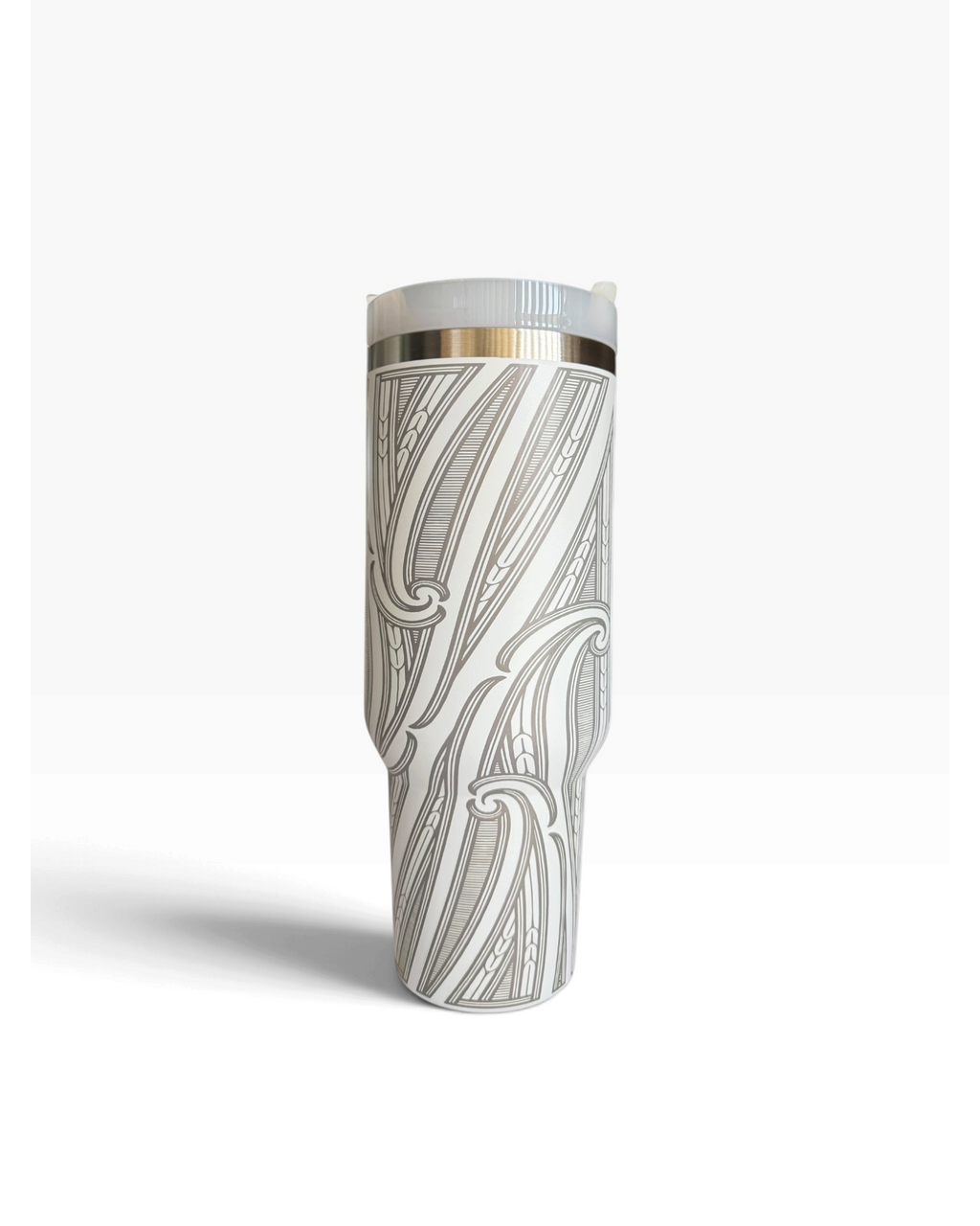 40oz White Tumbler