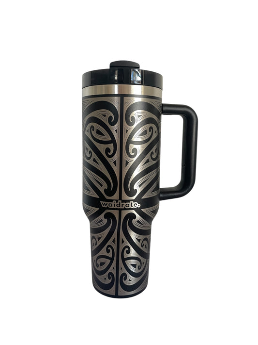 40oz BLACK TUMBLER (PRE-ORDER / DUE 19th DEC / PLEASE READ DESCRIPTION)